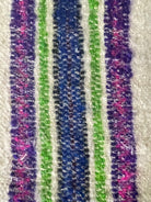 Handwoven White Striped Maramureș Wool Rug, 227x134 cm, view 6