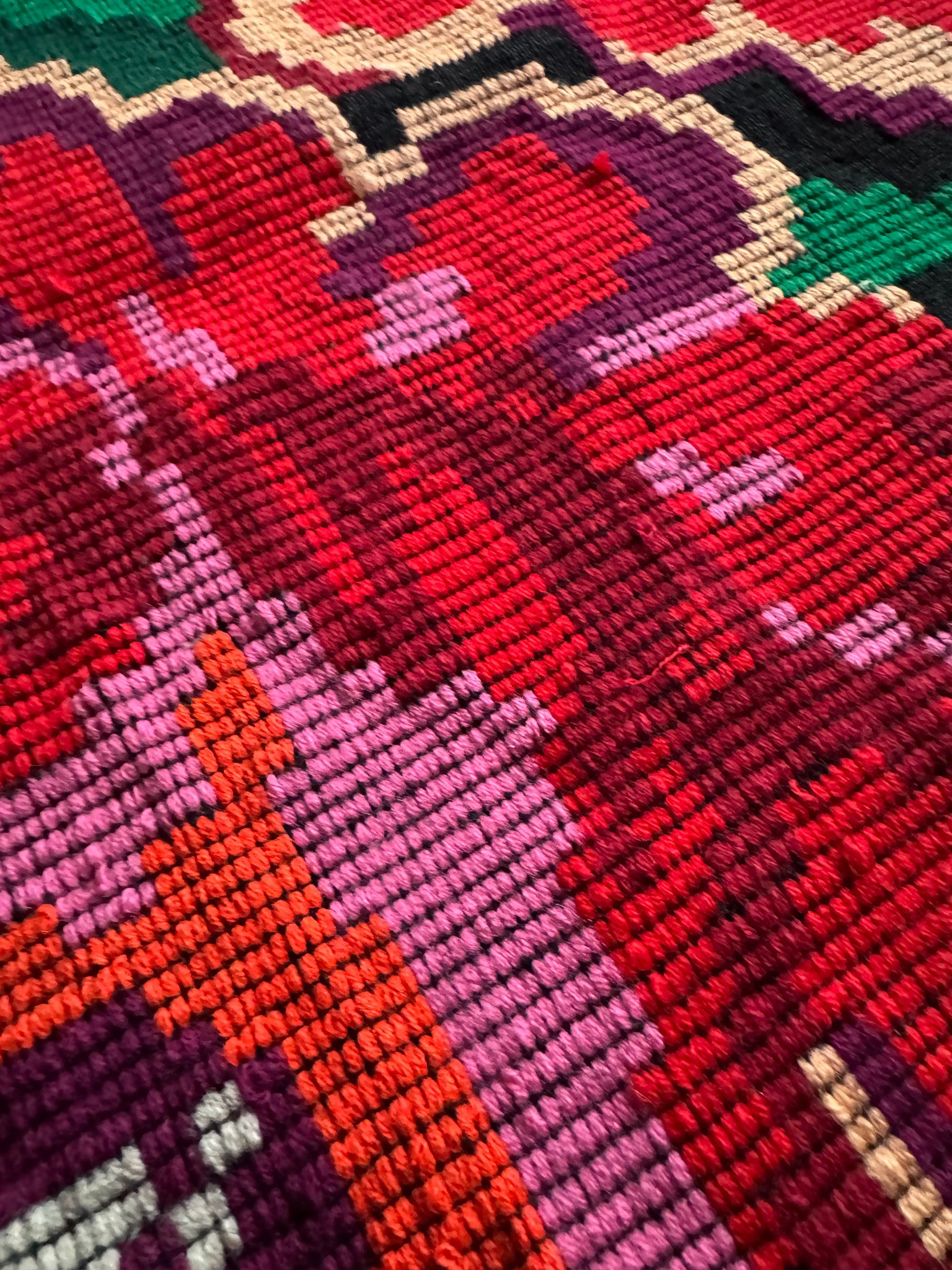 Vintage Black Floral Moldavian Wool Runner Rug, 228x100 cm, view 10