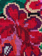 Vintage Black Floral Moldavian Wool Runner Rug, 228x100 cm, view 9