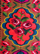 Handwoven Floral Moldavian Wool Kilim Runner, 275x115 cm, view 8