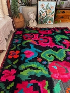 Handwoven Floral Moldavian Wool Runner Rug, 290x125 cm, view 3