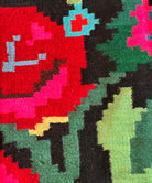 Handwoven Floral Moldavian Wool Runner Rug, 260x115 cm, view 8