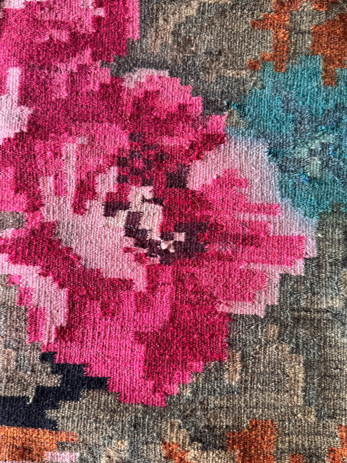 Old Floral Bessarabian Wool Rug, 290x180 cm, view 10