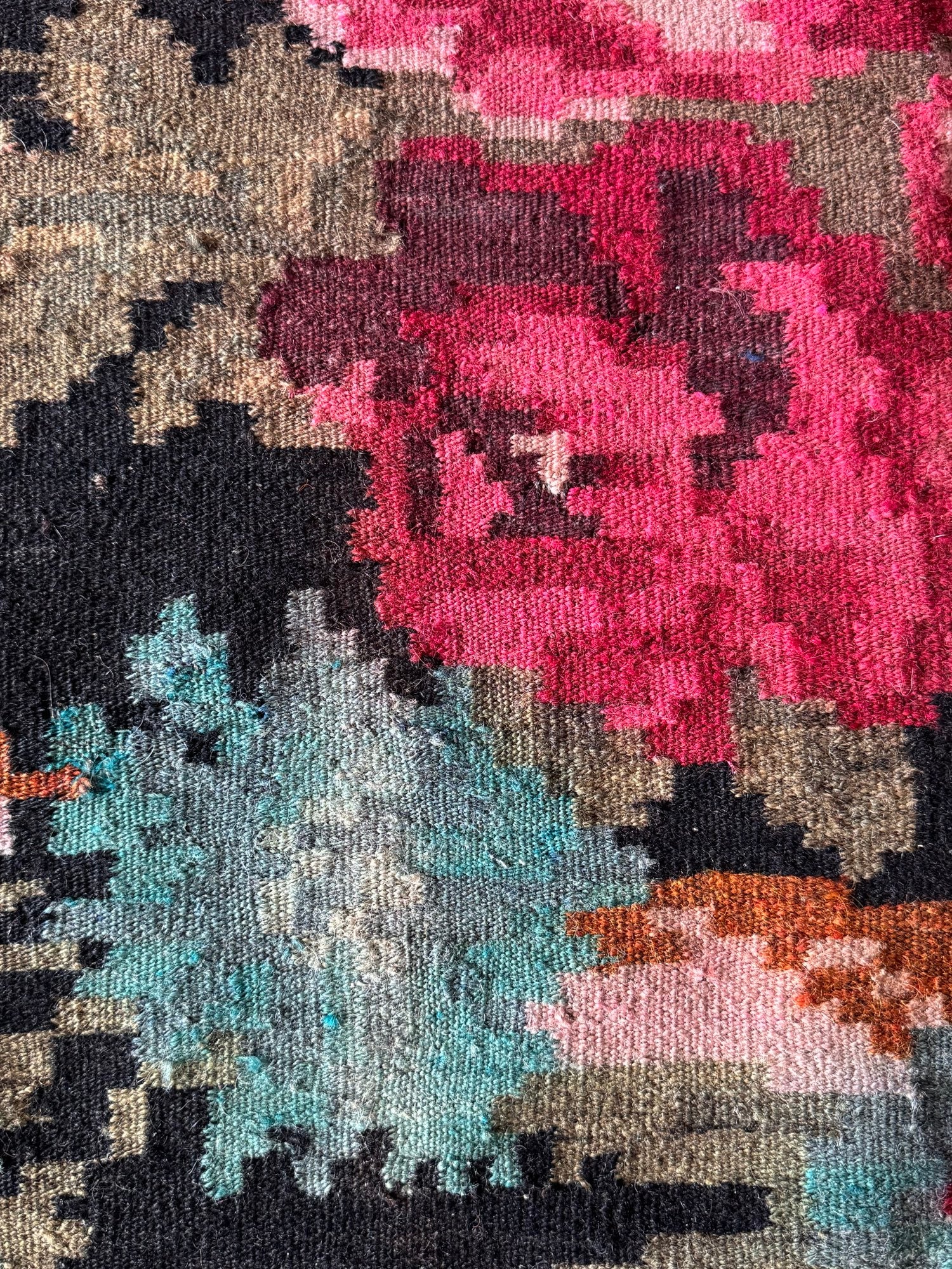 Old Floral Bessarabian Wool Rug, 290x180 cm, view 11