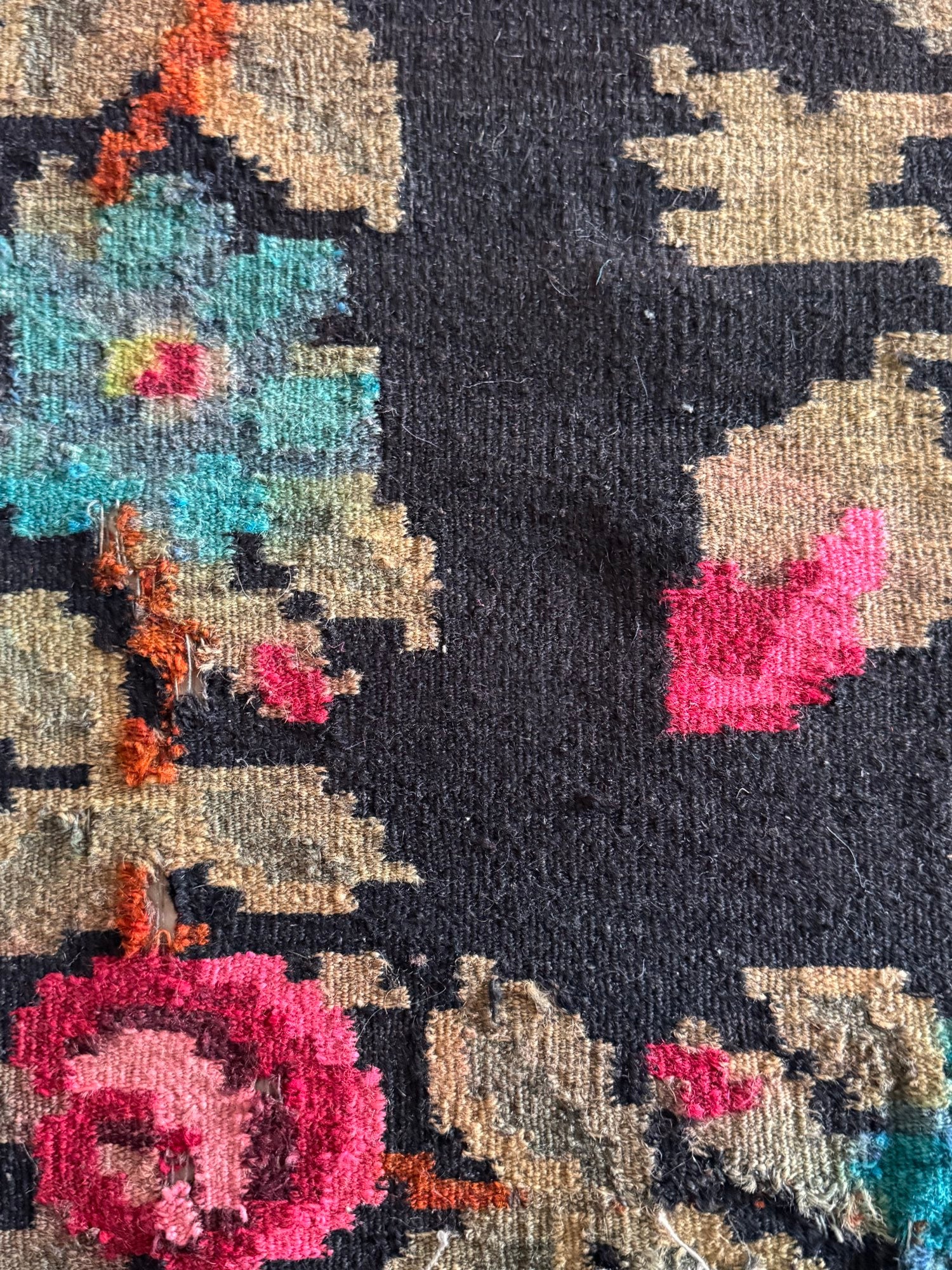 Old Floral Bessarabian Wool Rug, 290x180 cm, view 13
