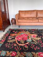 Old Floral Bessarabian Wool Rug, 290x180 cm, view 3