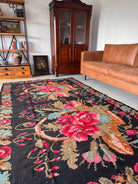 Old Floral Bessarabian Wool Rug, 290x180 cm, view 4