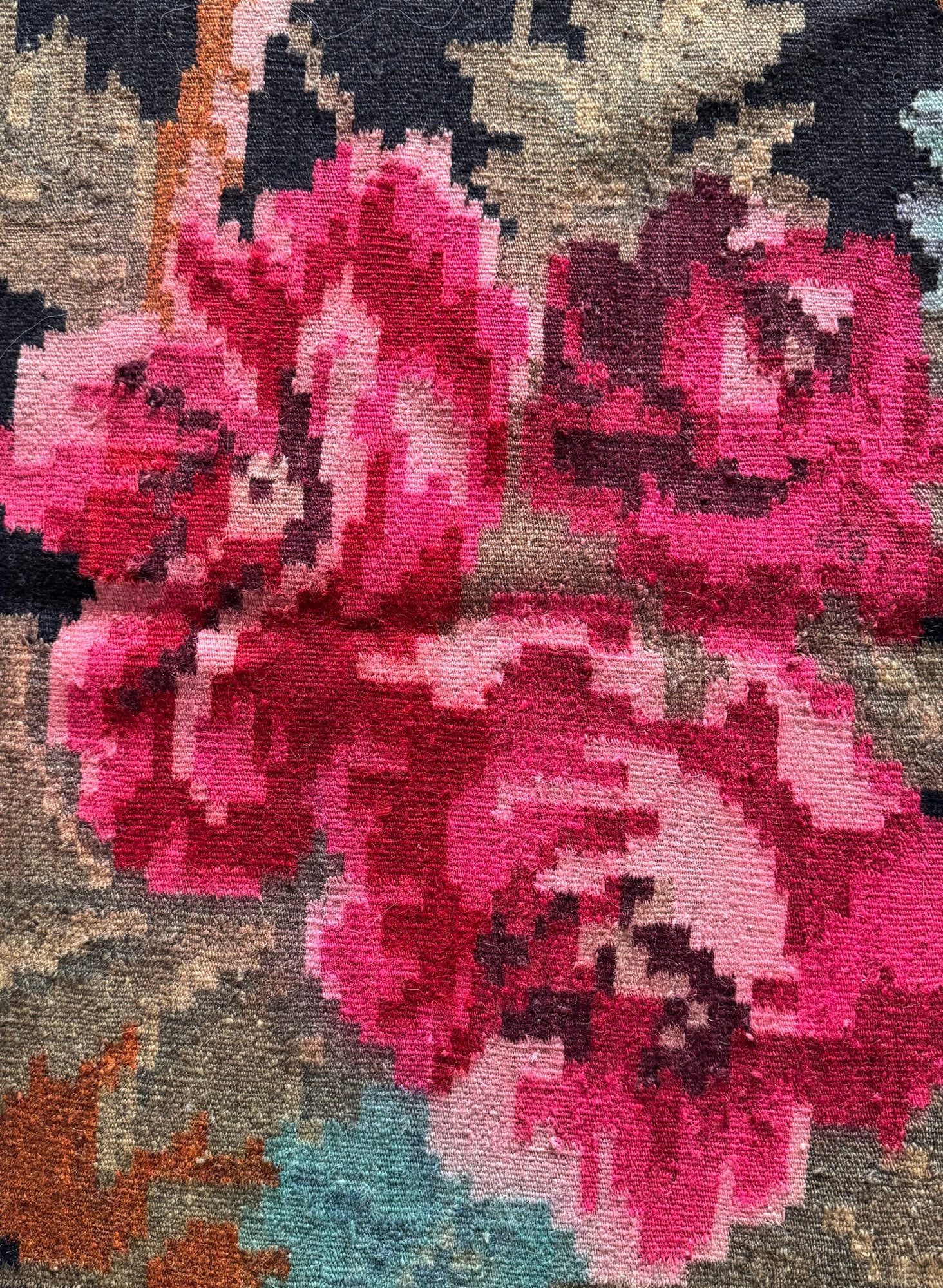Old Floral Bessarabian Wool Rug, 290x180 cm, view 9