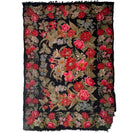 Old Floral Bessarabian Wool Rug, 400x225 cm