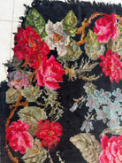 Old Floral Bessarabian Wool Rug, 400x225 cm, view 14