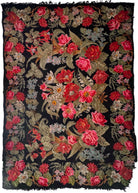 Old Floral Bessarabian Wool Rug, 400x225 cm, view 2
