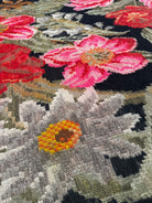 Old Floral Bessarabian Wool Rug, 400x225 cm, view 9