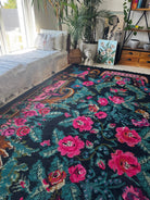 Old Floral Bessarabian Wool Rug, 390x238 cm, view 3
