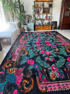 Old Floral Bessarabian Wool Rug, 390x238 cm, view 5