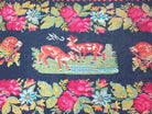 Old Black Floral Muntenian Wool Rug, 354x156 cm, view 9