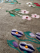 Old Gray Floral Oltenian Wool Rug, 265x170 cm, view 7