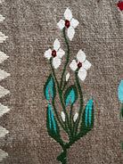 Old Gray Floral Oltenian Wool Rug, 265x170 cm, view 9