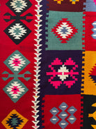 Old Geometric Romanian Kilim Runner, 345x147 cm, view 11