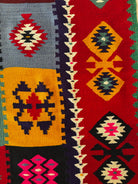 Old Geometric Romanian Kilim Runner, 345x147 cm, view 12