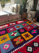 Old Geometric Romanian Kilim Runner, 345x147 cm, view 15
