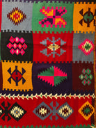 Old Geometric Romanian Kilim Runner, 345x147 cm, view 9