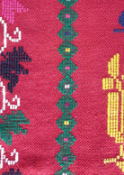 Old Red Romanian Wool Cerga Bedspread, 220x150 cm, view 4