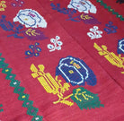 Old Red Romanian Wool Cerga Bedspread, 220x150 cm, view 7
