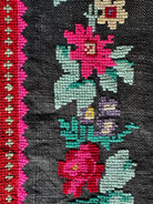 Old Gray Floral Romanian Wool Rug, 205x125 cm, view 5