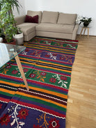 Vintage Floral Oltenian Wool Rug, 353x157 cm, view 3