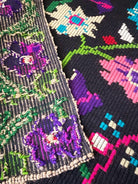 Handwoven Black Floral Oltenian Wool Rug, 180x153 cm, view 15