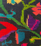 Handwoven Black Floral Oltenian Wool Rug, 180x153 cm, view 7
