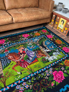 Handwoven Oltenian Wool Rug with Wedding Scene, 218x157 cm, view 13