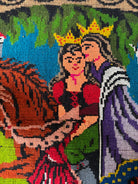 Handwoven Oltenian Wool Rug with Wedding Scene, 218x157 cm, view 3