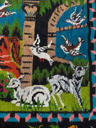 Handwoven Oltenian Wool Rug with Wedding Scene, 218x157 cm, view 5