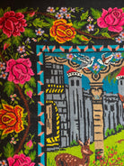 Handwoven Oltenian Wool Rug with Wedding Scene, 218x157 cm, view 8