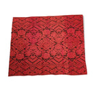 Red & Black Wool and Cotton Bed or Sofa Cover, 190x155 cm, view 2