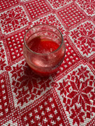Red & White Cross-Stitch Romanian Tablecloth, 60x58 cm, view 2