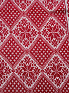 Red & White Cross-Stitch Romanian Tablecloth, 60x58 cm, view 7