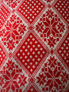 Red & White Embroidered Romanian Pillow Case, 55x43 cm, view 11