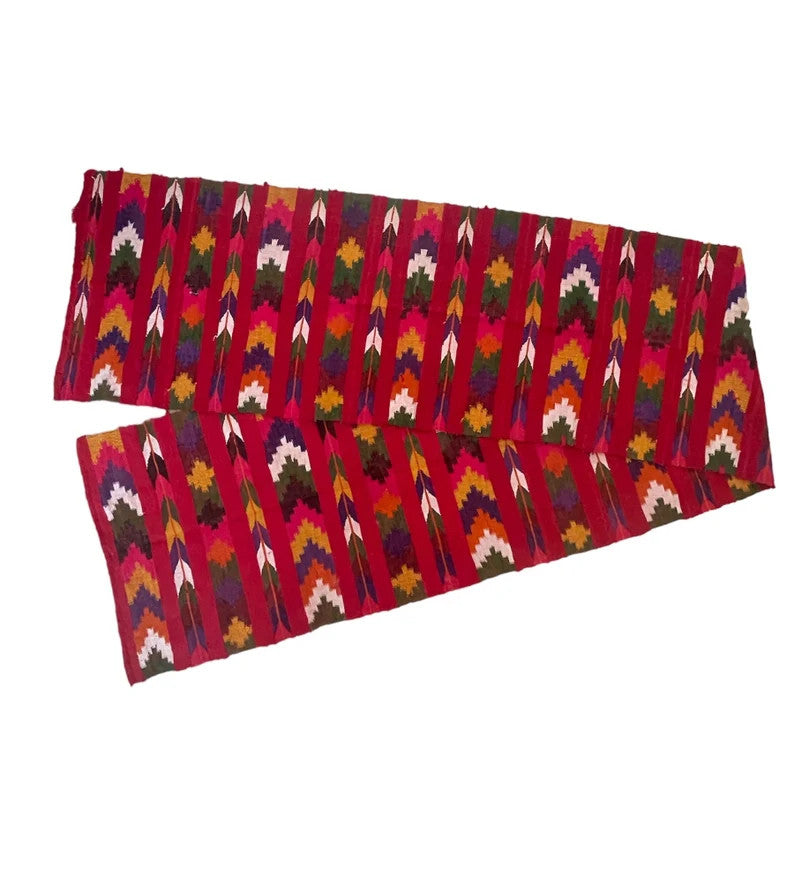 Vintage Red Striped Moldavian Wool Runner Rug, 280x49 cm
