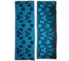 Handwoven Black Floral Romanian Runner Rug, 220x70 cm