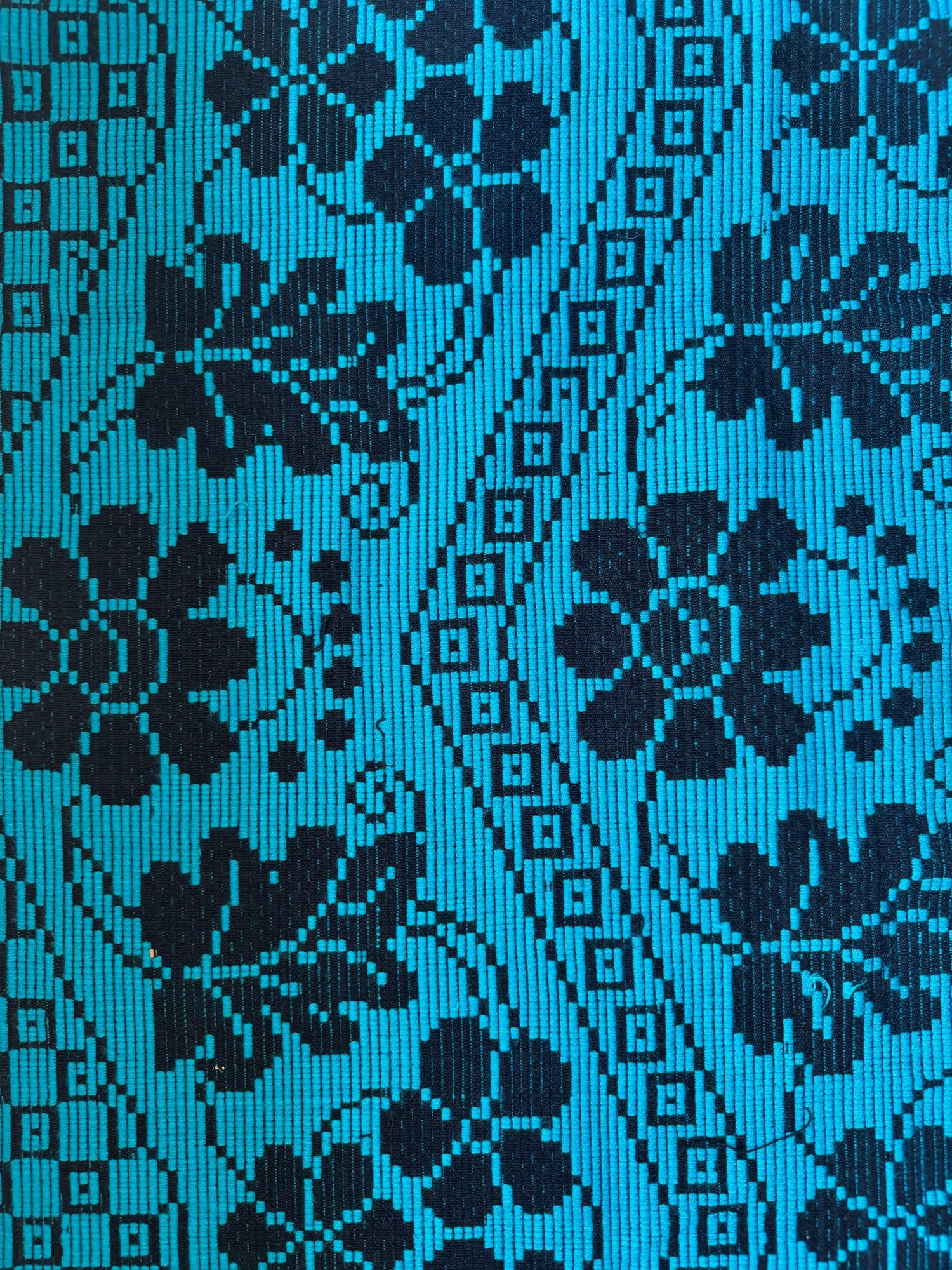 Handwoven Black Floral Romanian Runner Rug, 220x70 cm, view 13