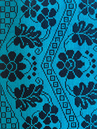 Handwoven Black Floral Romanian Runner Rug, 220x70 cm, view 13