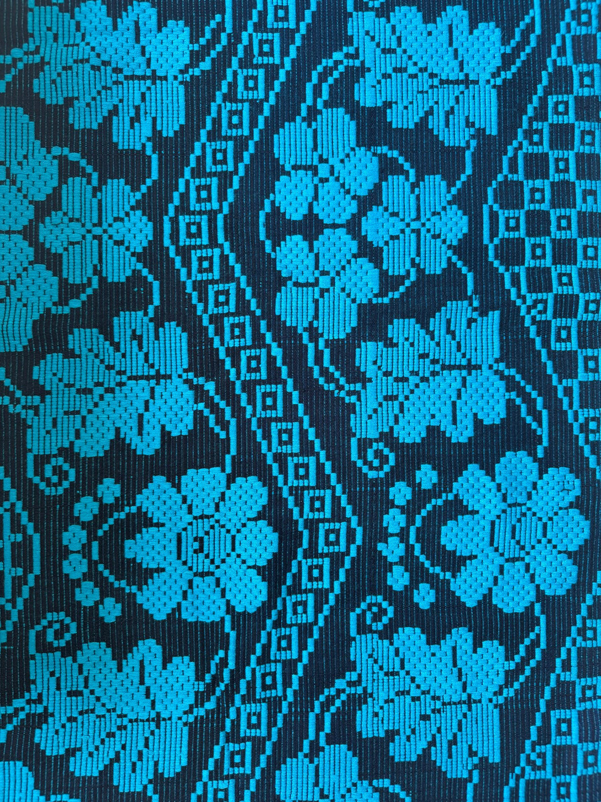 Handwoven Black Floral Romanian Runner Rug, 220x70 cm, view 6