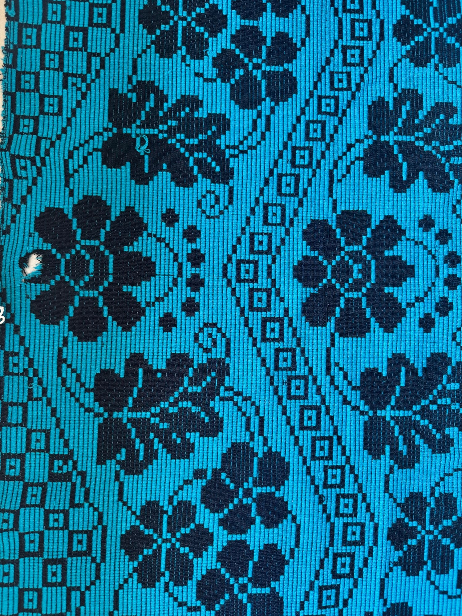 Handwoven Black Floral Romanian Runner Rug, 220x70 cm, view 8