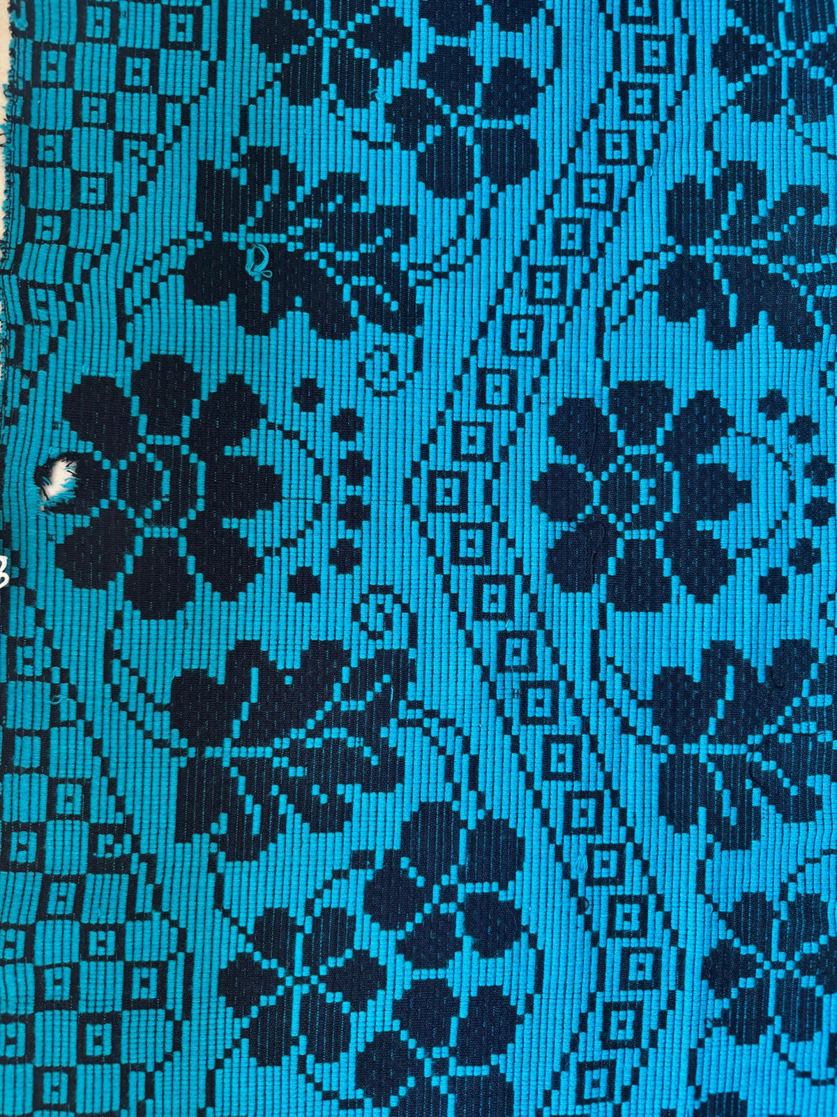 Handwoven Black Floral Romanian Runner Rug, 220x70 cm, view 8