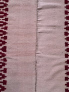 Vintage Beige Geometric Romanian Wool Rug, 185x148 cm, view 9