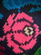 Vintage Black Floral Romanian Wool Rug, 270x175 cm, view 10