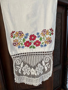 Romanian Folk Towel, Cross-Stitch and Lace, 160x40 cm, view 3