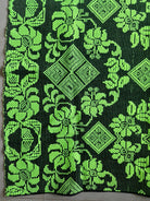 Handwoven Neon Green Floral Romanian Rug, 205x130 cm, view 7